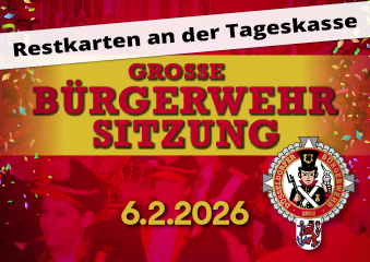 Große Bürgerwehr Sitzung 2026 Poster